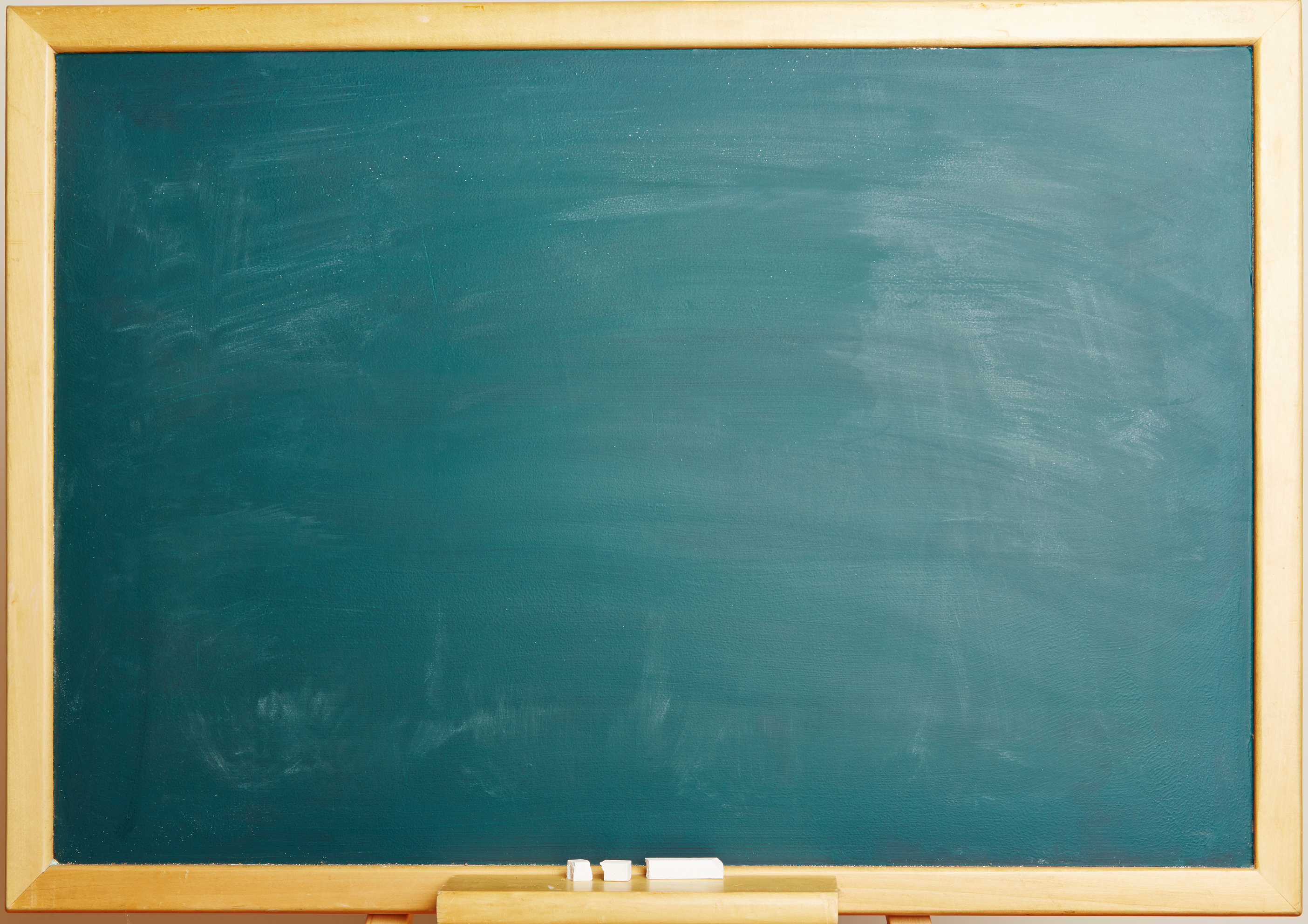 Empty Green Chalkboard 